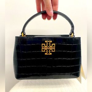 🖤NWT Tory Burch Britten Embossed Micro Satchel